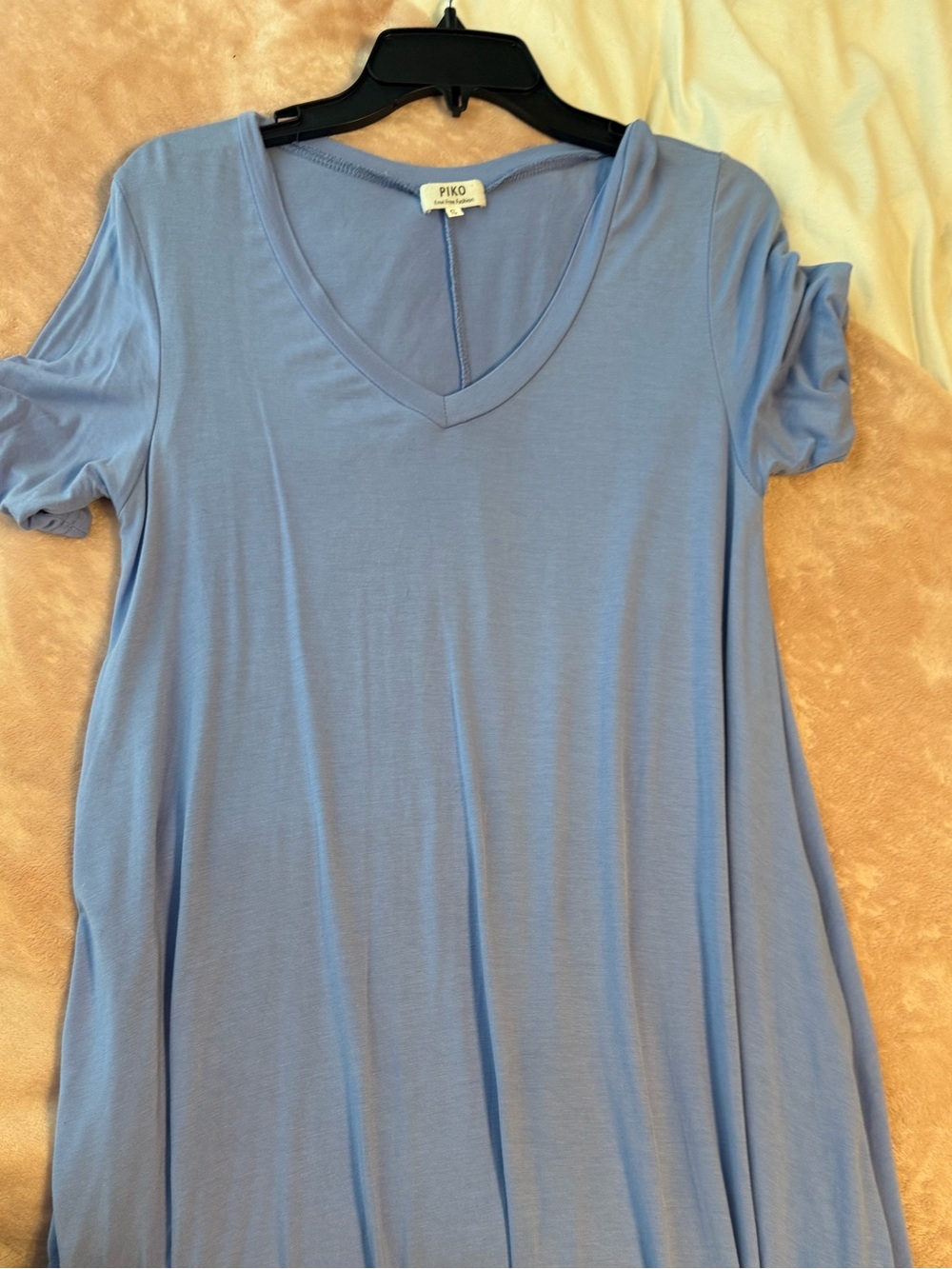 Piko 1988 Periwinkle V-Neck Swing Tunic